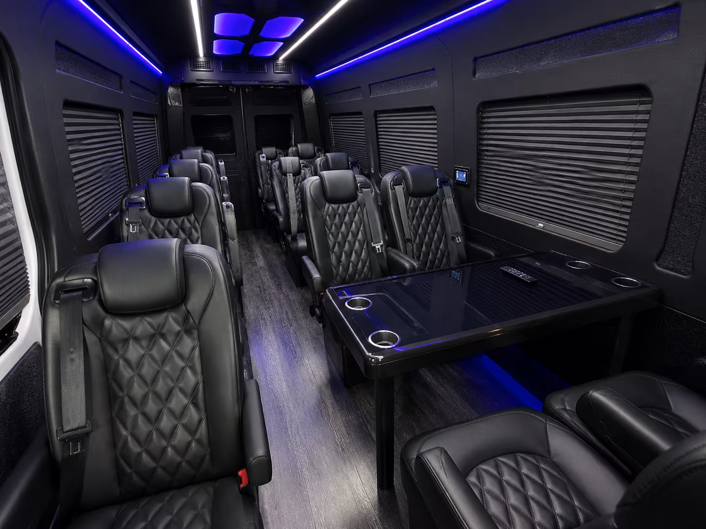 macon 10 passenger sprinter van inside
