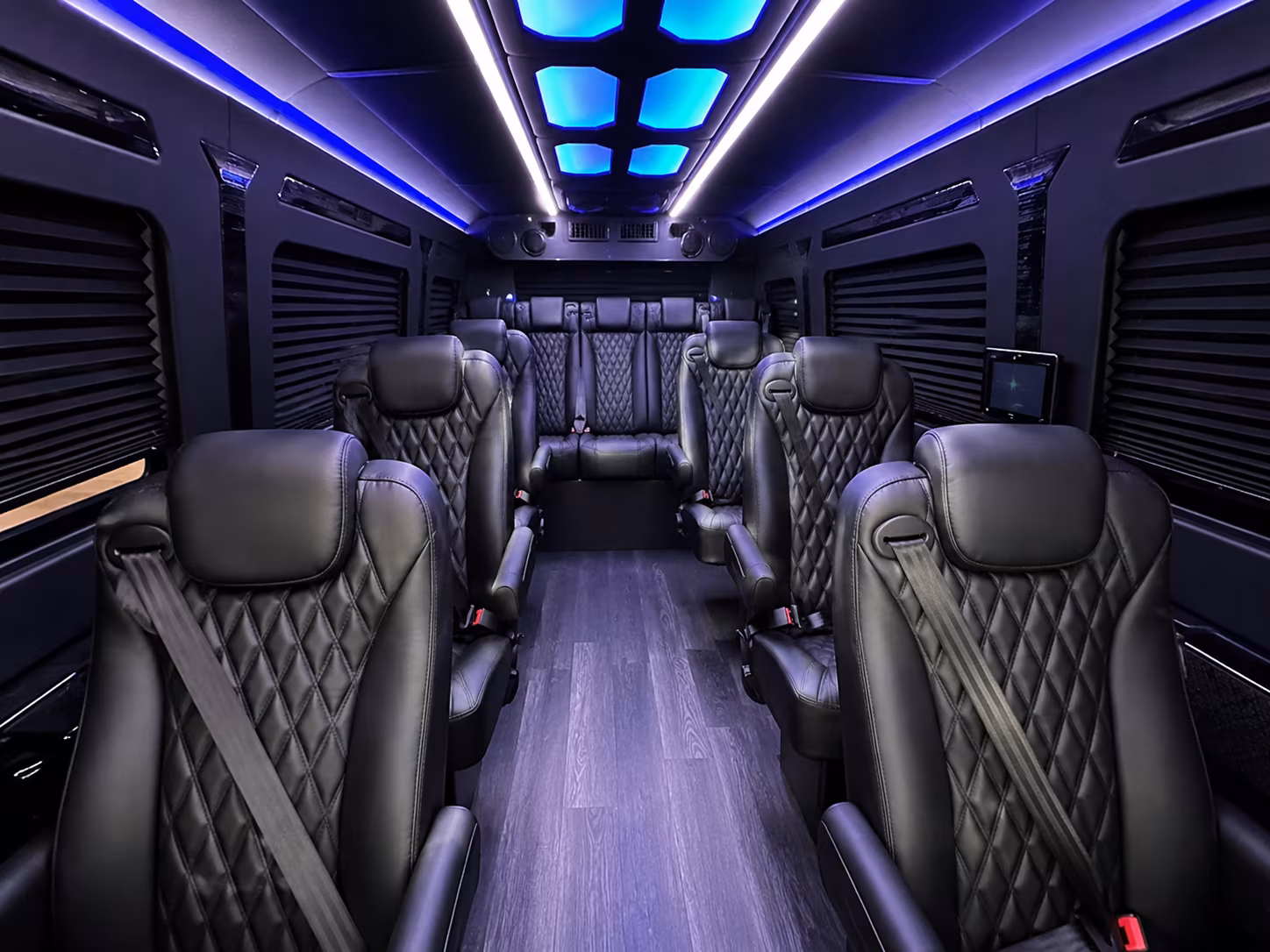macon 18 passenger sprinter van inside