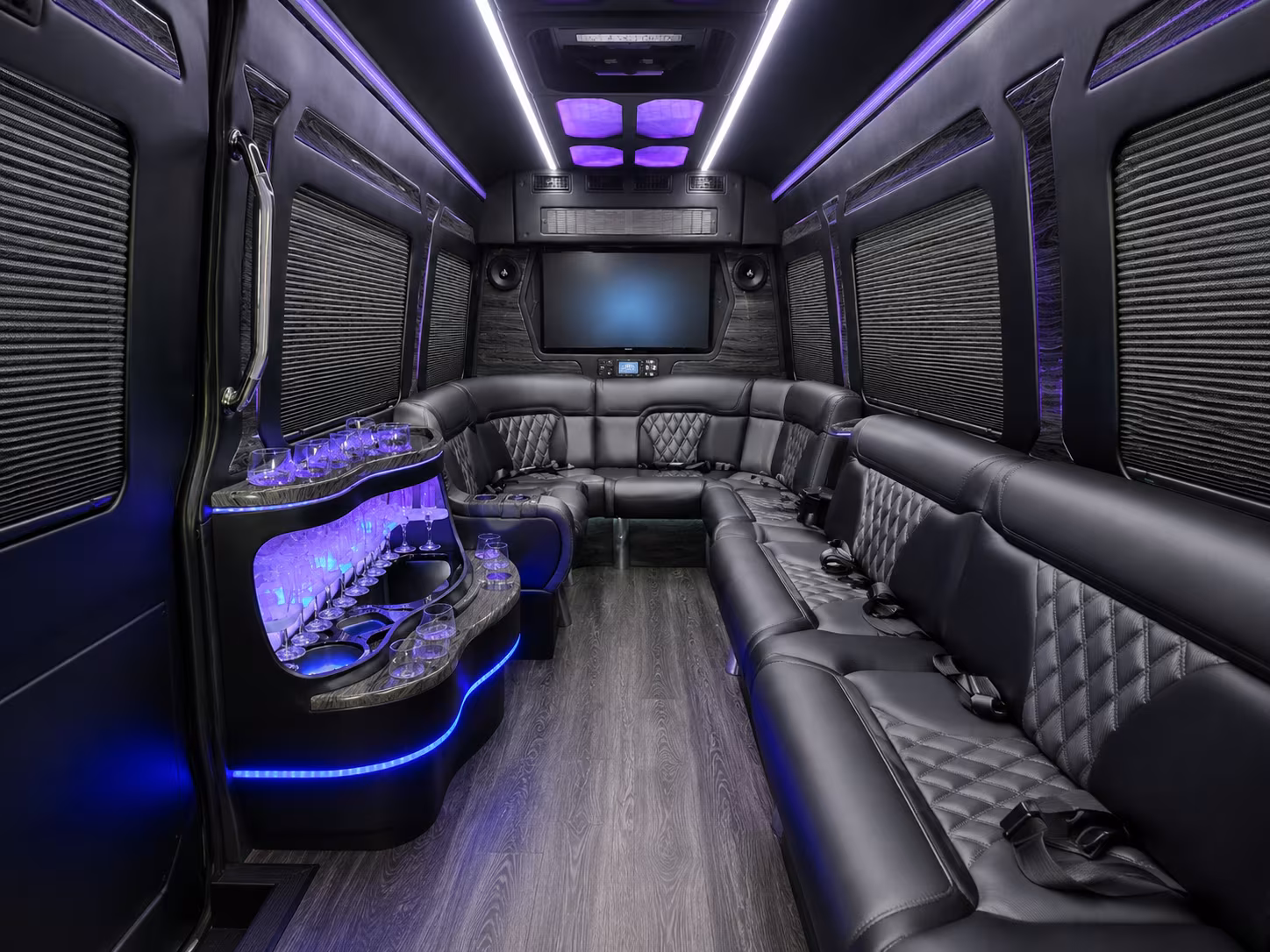 macon sprinter limousine inside