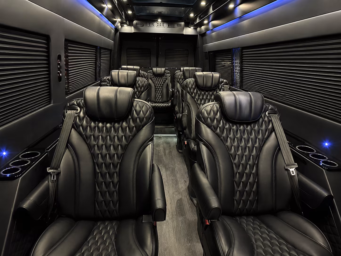 warehouse distribution center and industrial park sprinter van shuttles in macon